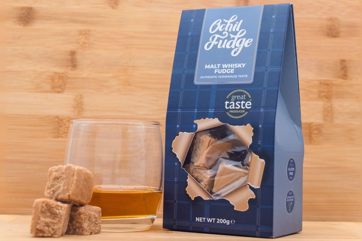 Malt Whisky Fudge cubes gift box