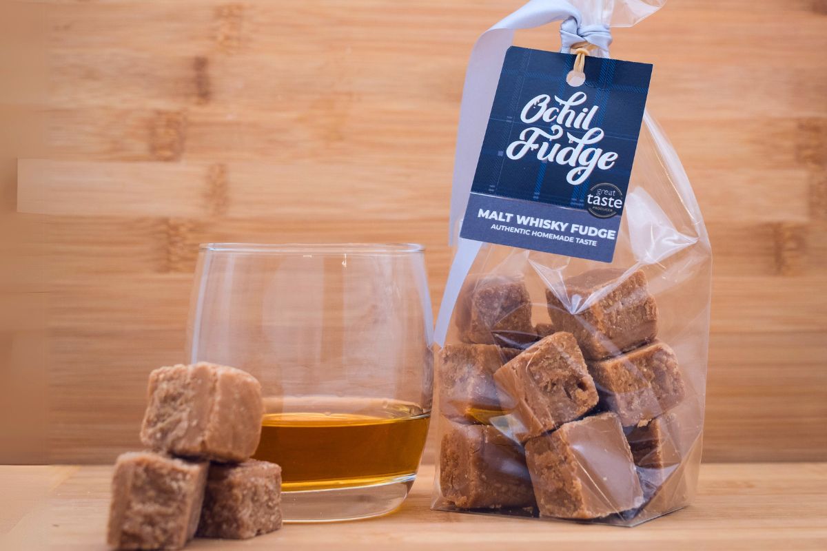 Hand Tied Malt Whisky Fudge Bag