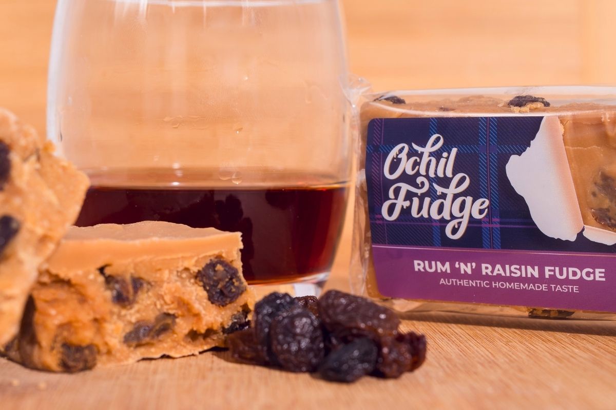 Rum ‘n’ Raisin Fudge