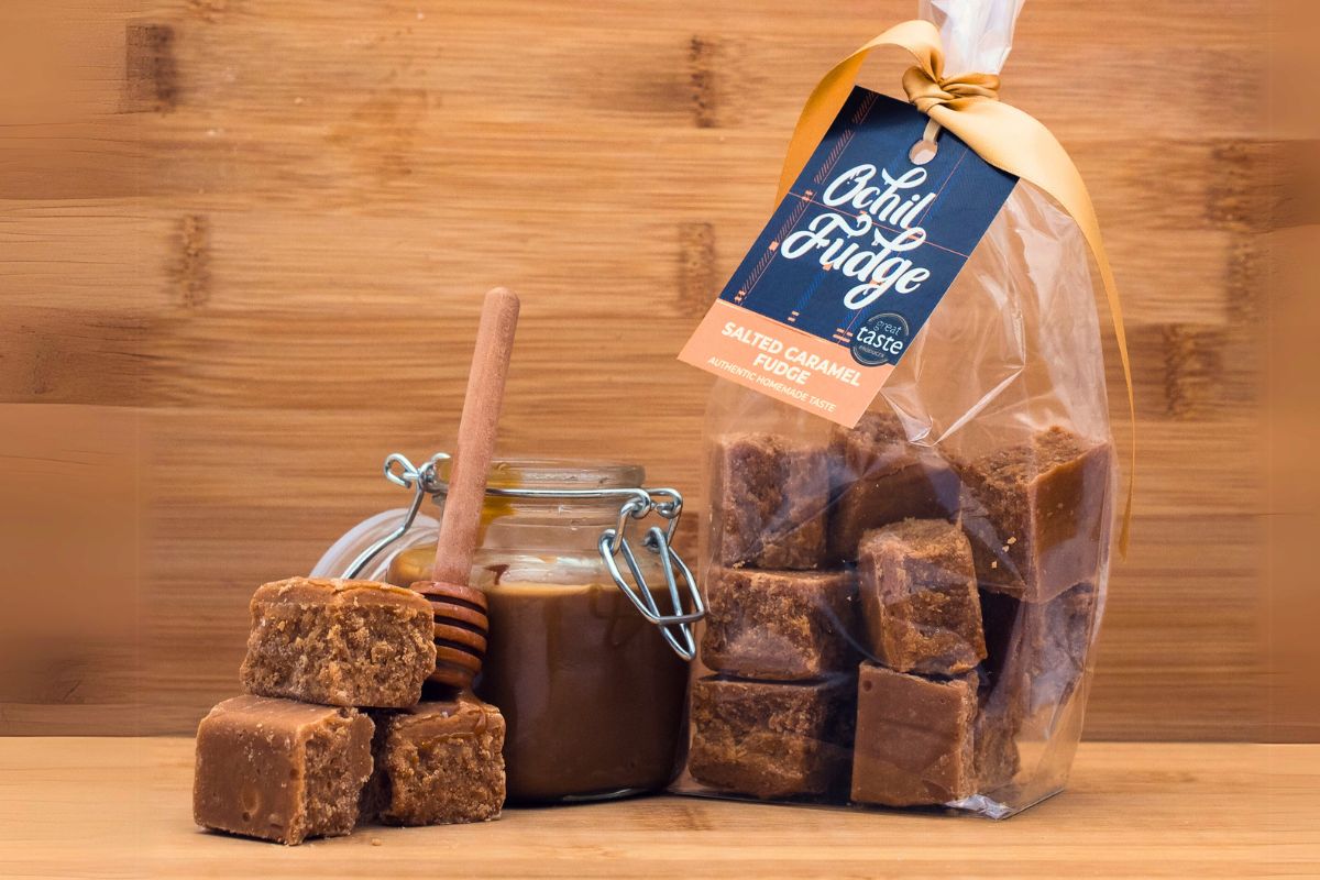 Hand Tied Salted Caramel Fudge Bag