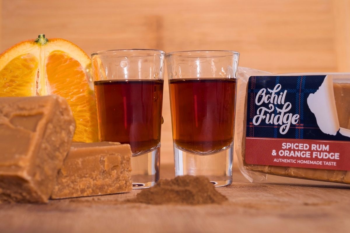 Spiced Rum & Orange Fudge